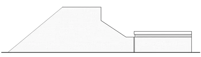 Elevation of 2-story town house