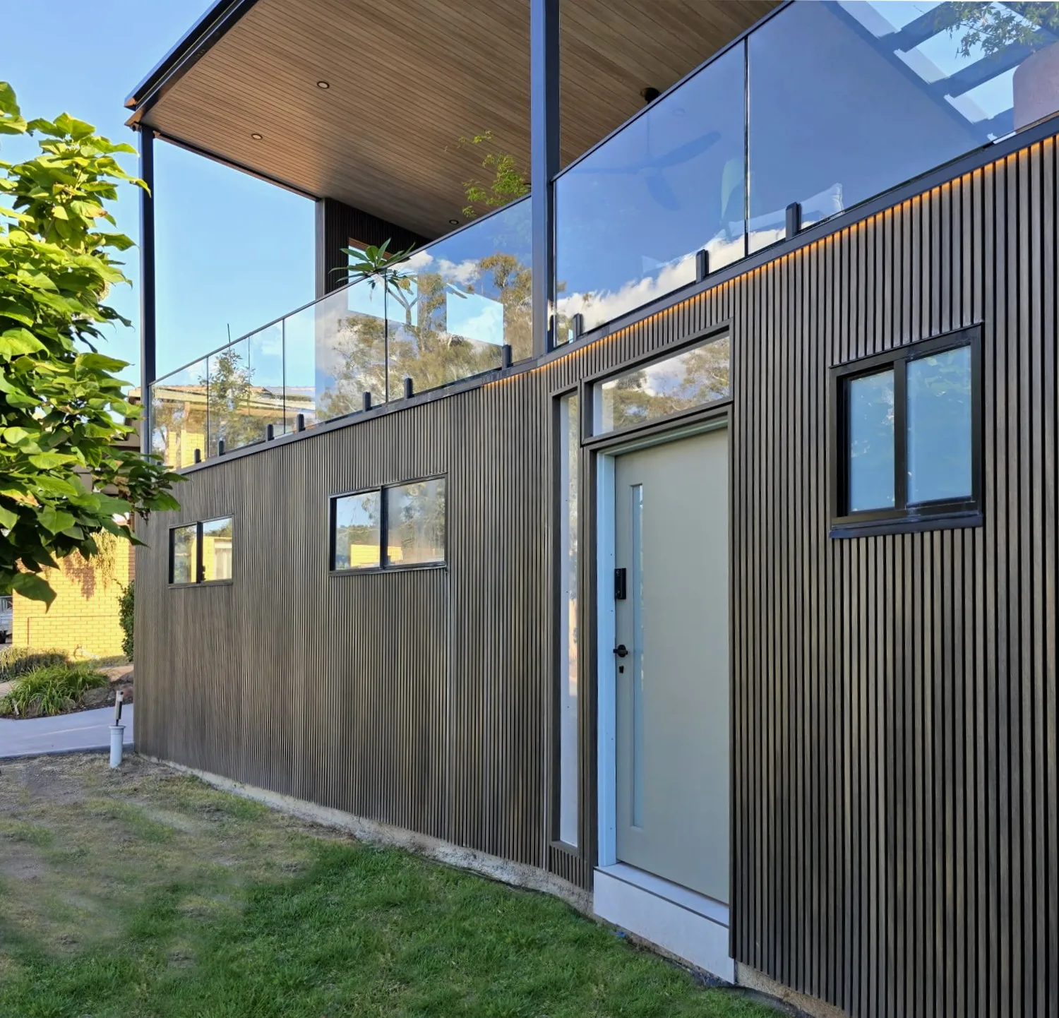 Lower ground floor of completed garage
