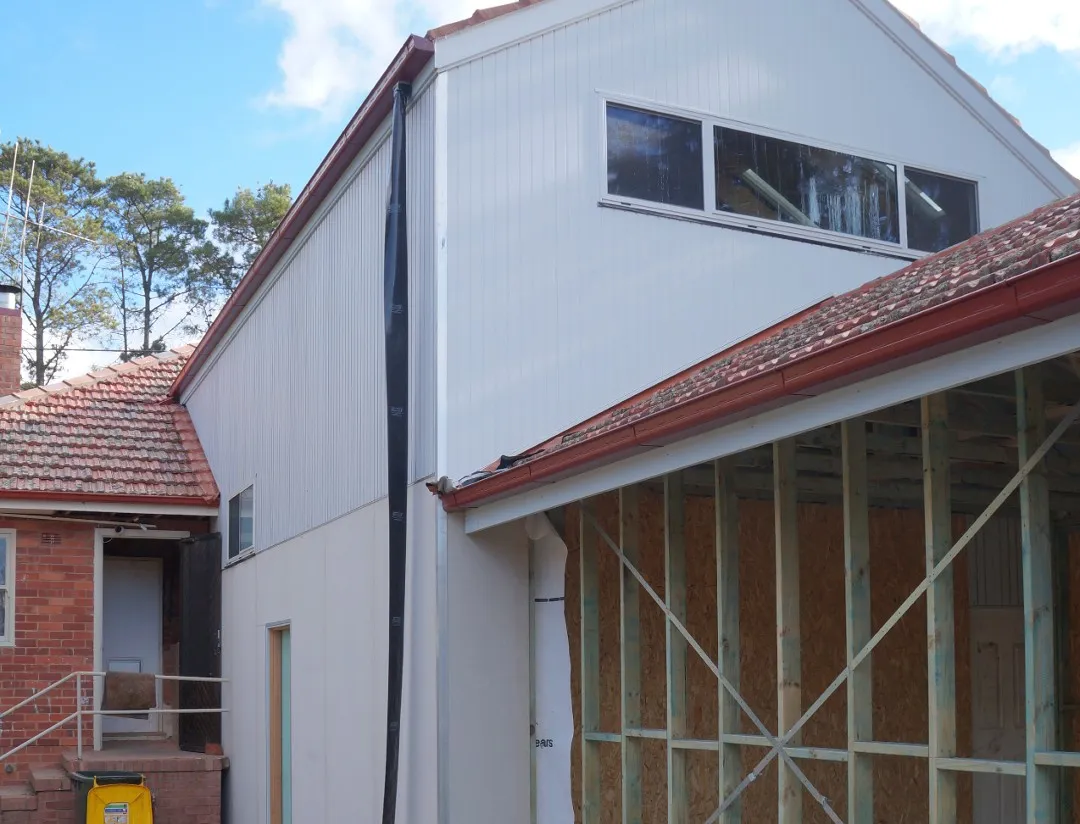 Recently installed Weathertex and Hardies cladding